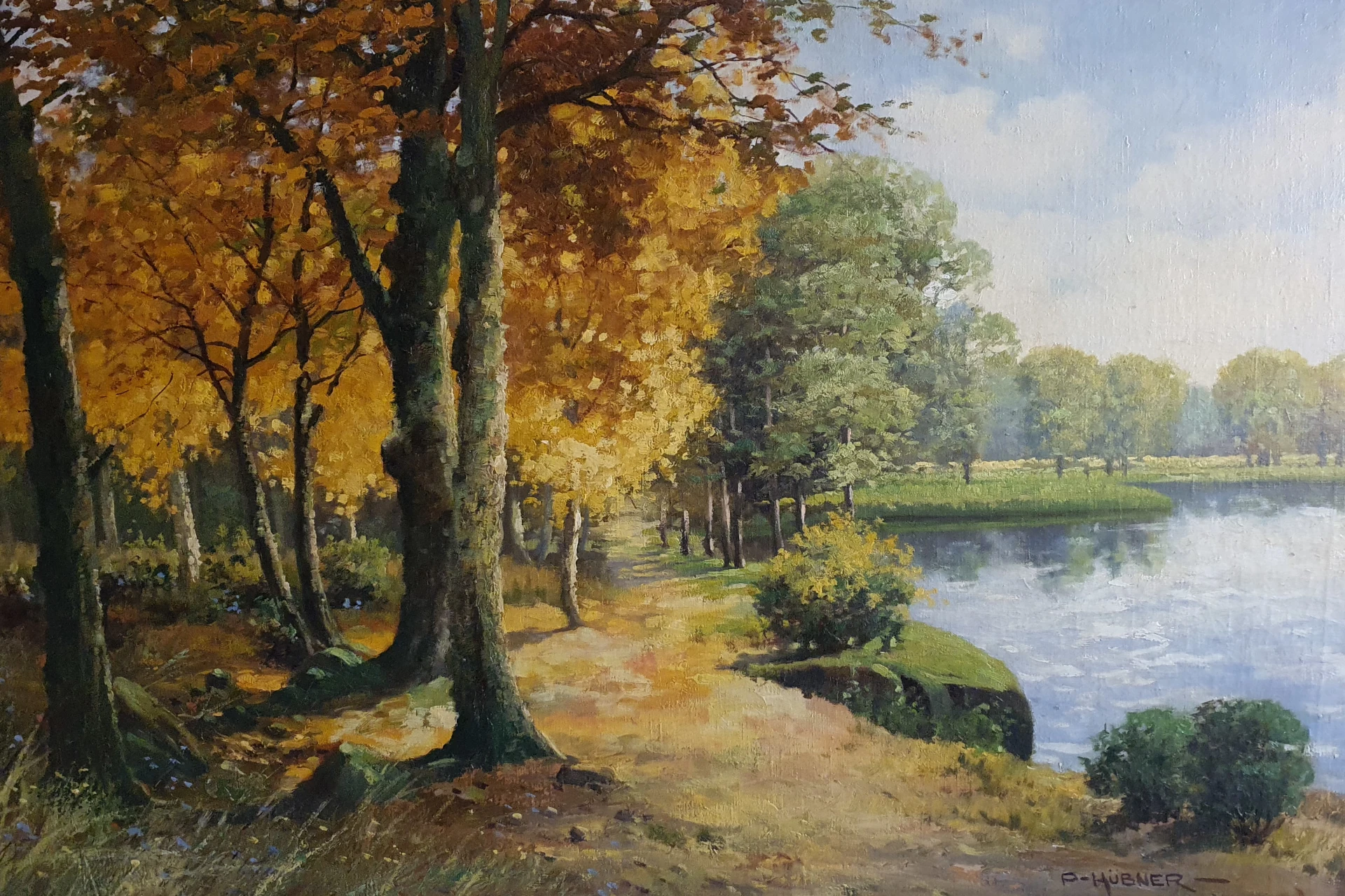 Bild von Paul Hübner Wald am See